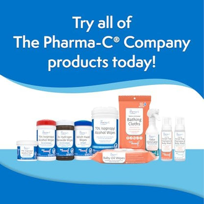 Low-lint first aid wipes from The Pharma-C Company for clean wound care