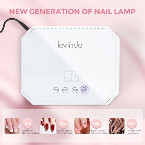 Interior view of Lavinda UV LED nail lamp with reflective base