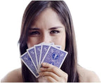 Close up of gaffed trick cards showing Bicycle stock quality