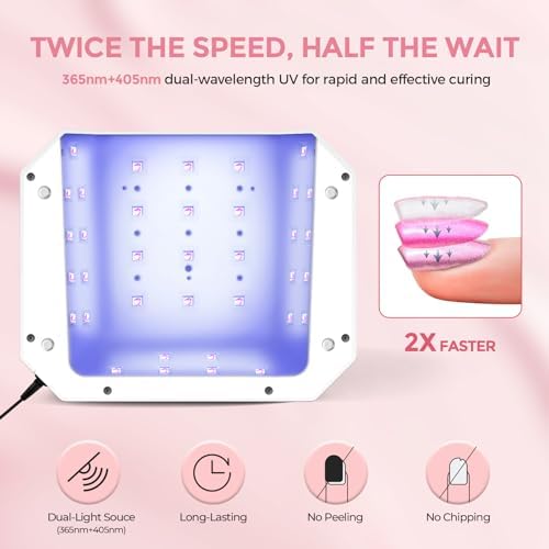Side profile of white Lavinda nail dryer for home salon