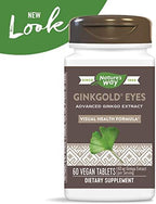 Side angle of Nature's Way Ginkgold Eyes vegan tablets packaging