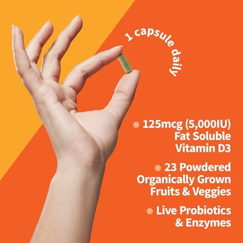 Garden of Life raw D3 supplement no synthetic binders clean label 60 count