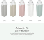 Foundations tall diaper pail container interior capacity display