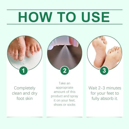 Foot sanitizer spray used for cracked heel repair and hydration