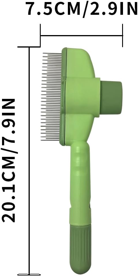 KVZVK pet brush removing loose fur from cat