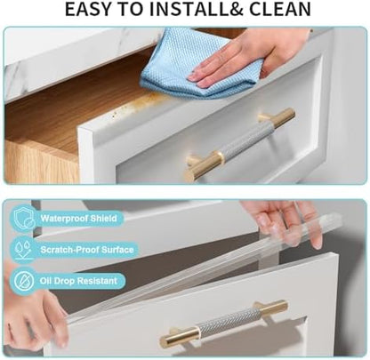 4our Kiddies slip-on edge guard protecting a sink drawer front