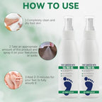 Non-greasy foot care spray for athletes and active Indian lifestyles.