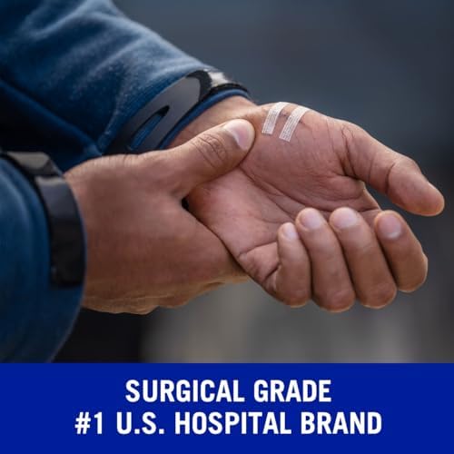 Nexcare sterile first aid strips size dimensions of one quarter inch by four inches layout