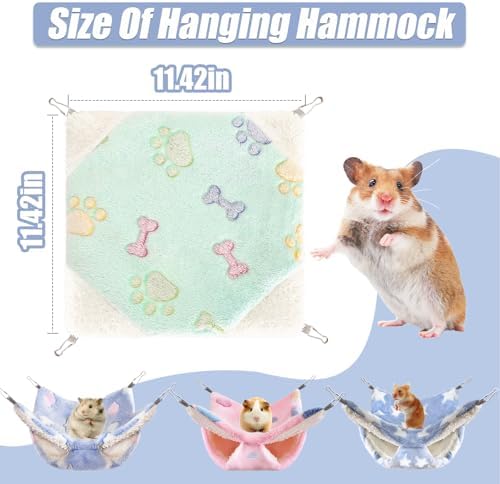 Nuogo ferret hanging bed showcasing the heavy-duty stainless steel metal clips attached to cage wires.