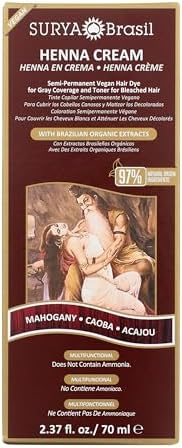Surya Brasil Henna Cream Mahogany texture and cream consistency