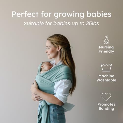 Ergonomic easy tie baby wearing wrap back support angle