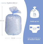Ubbi disposable baby waste bags roll layout
