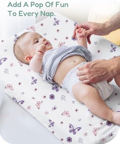 TotChill premium jersey knit diaper changing sheets showing the close up soft texture of the fabric.