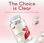Clear Formulas Lutein And Lycopene Carotenoids bottle side view with usage instructions