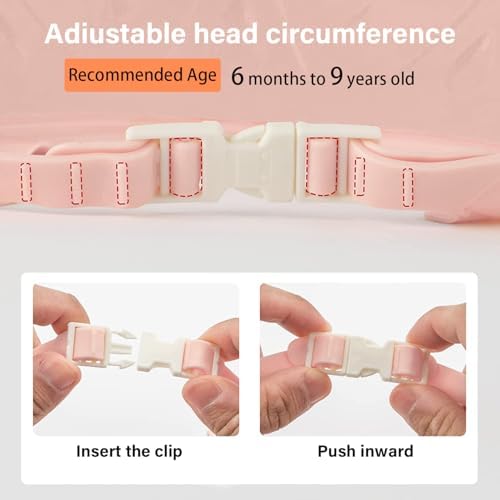 Toddler crown bath cap eye and ear protection shield