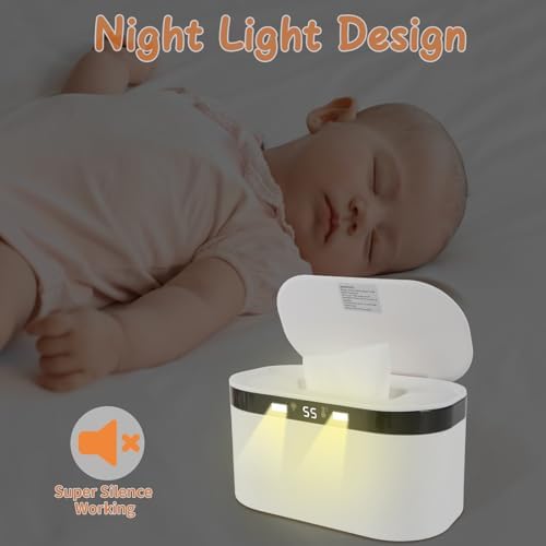 Tyj Baby Wipe Warmer compact design in a nursery setting