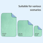 ForosiaLYFE premium incontinence underwear alternative pads folded neatly in a group of four.