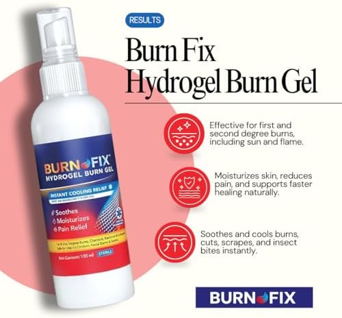 Doctor recommended BurnFix spray for first and second degree burn treatment.
