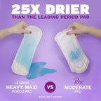 Poise female personal care incontinence pads showing the two pack configuration