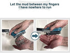 Mechanic hand cleaning brush side view