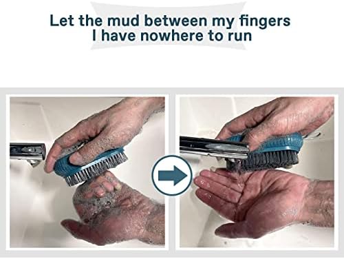 Mechanic hand cleaning brush side view
