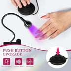 Krofaue UV LED Nail Lamp attached to a table with mounting clamp
