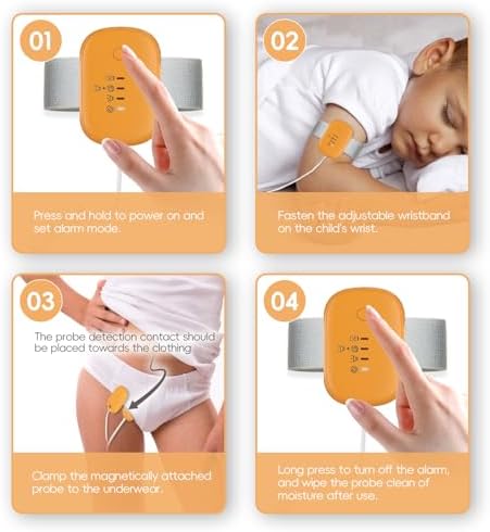 Close up of the moisture sensor for RLOVAL potty training alarm.