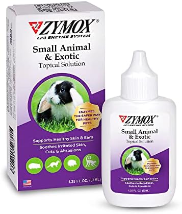 Zymox 1.25 Ounce exotic pet topical treatment bottle packaging details