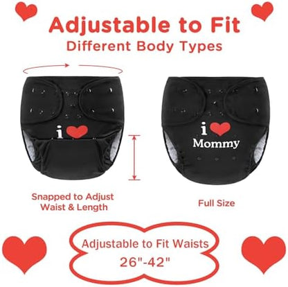 LittleForBig waterproof reusable diaper wrap in black