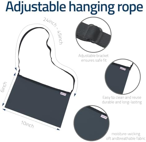 Close up view of the moisture wicking fabric pockets on the Yesito mastectomy support pouch