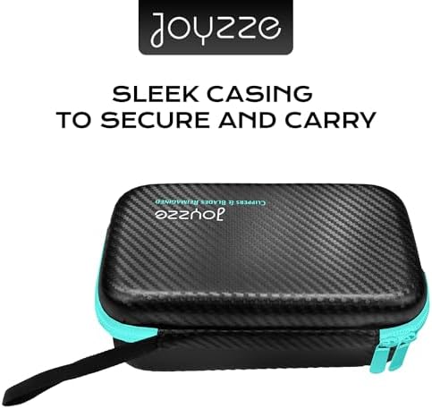Joyzze professional clipper blade caddy interior compartment showing secure storage layout for grooming accessories