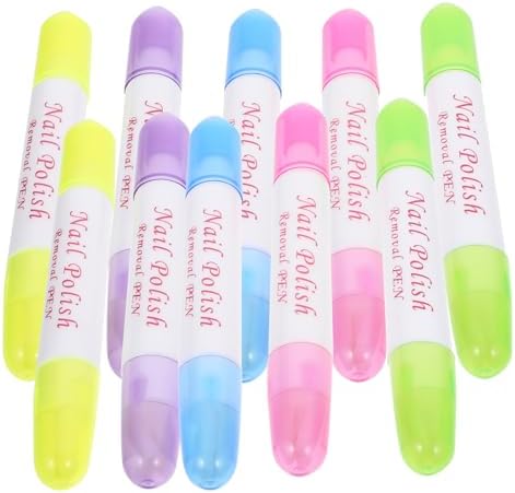 Penikoko 10 pieces nail polish correction pens set front view