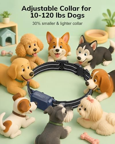 Deep blue waterproof dog ecollar receiver with protective rubber prong covers.
