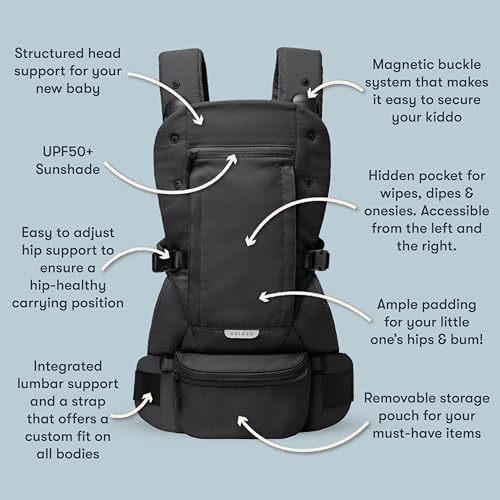 Back carry orientation using the lightweight travel friendly toddler sling.