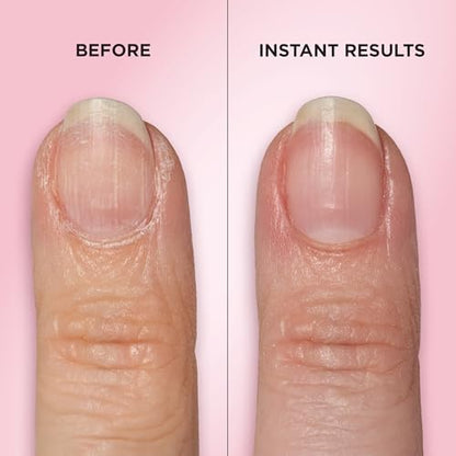 Sally Hansen travel friendly manicure pen held in hand demonstrating sleek portable design.