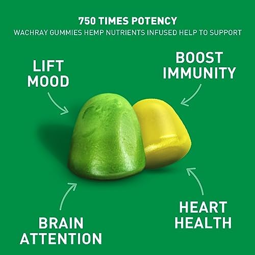 Wachray Nutrition hemp gummies 3 pack group shot
