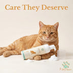 Fav Paws kitten safe dry shampoo bottle showcasing premium pet care styling