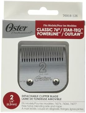 Close up of Oster size 2 clipper blade teeth