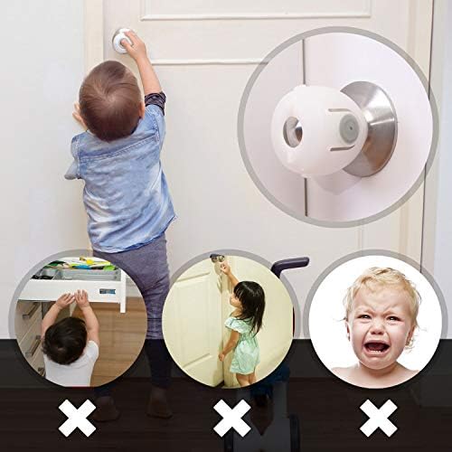 Eudemon child proof door locks showing double button design mechanism