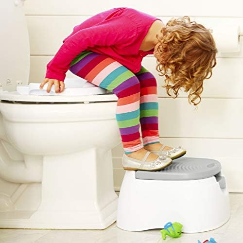 Removable bowl and built in splash guard detail of the Munchkin potty system