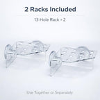 Detailed shot of the rounded safety corners on the clear acrylic bracket.