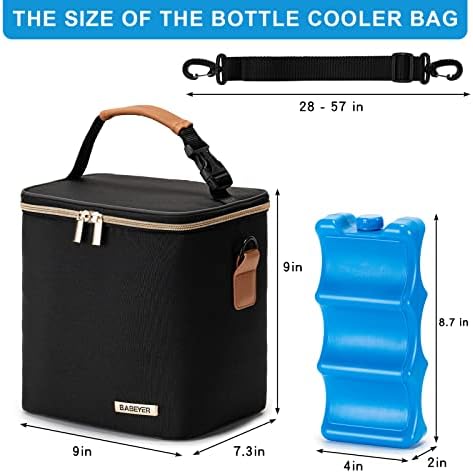 Included reusable ice pack for baby bottle bag