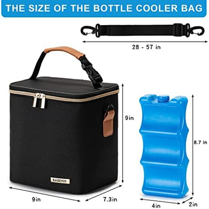 Included reusable ice pack for baby bottle bag
