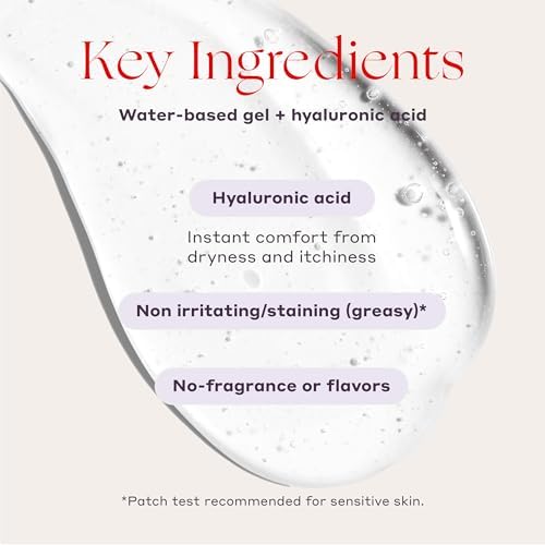 Water based external vaginal moisturizer for menopause and perimenopause support.