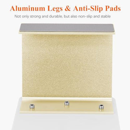 Side profile of Aonolovo nail arm rest with aluminum alloy legs