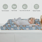 ZoUbqchY baby changing table sheet styled in nursery