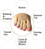 Close up of ventilated silicone toe covers showing breathable hole design