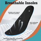 Close up of the breathable knitted fabric on Sisttke wide width diabetic footwear.