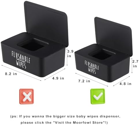 Moorfowl black wipes container with lid open