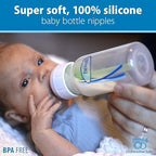 The complete six pack box of Dr. Brown's Natural Flow Transition Level T narrow teats for breastfed infants.